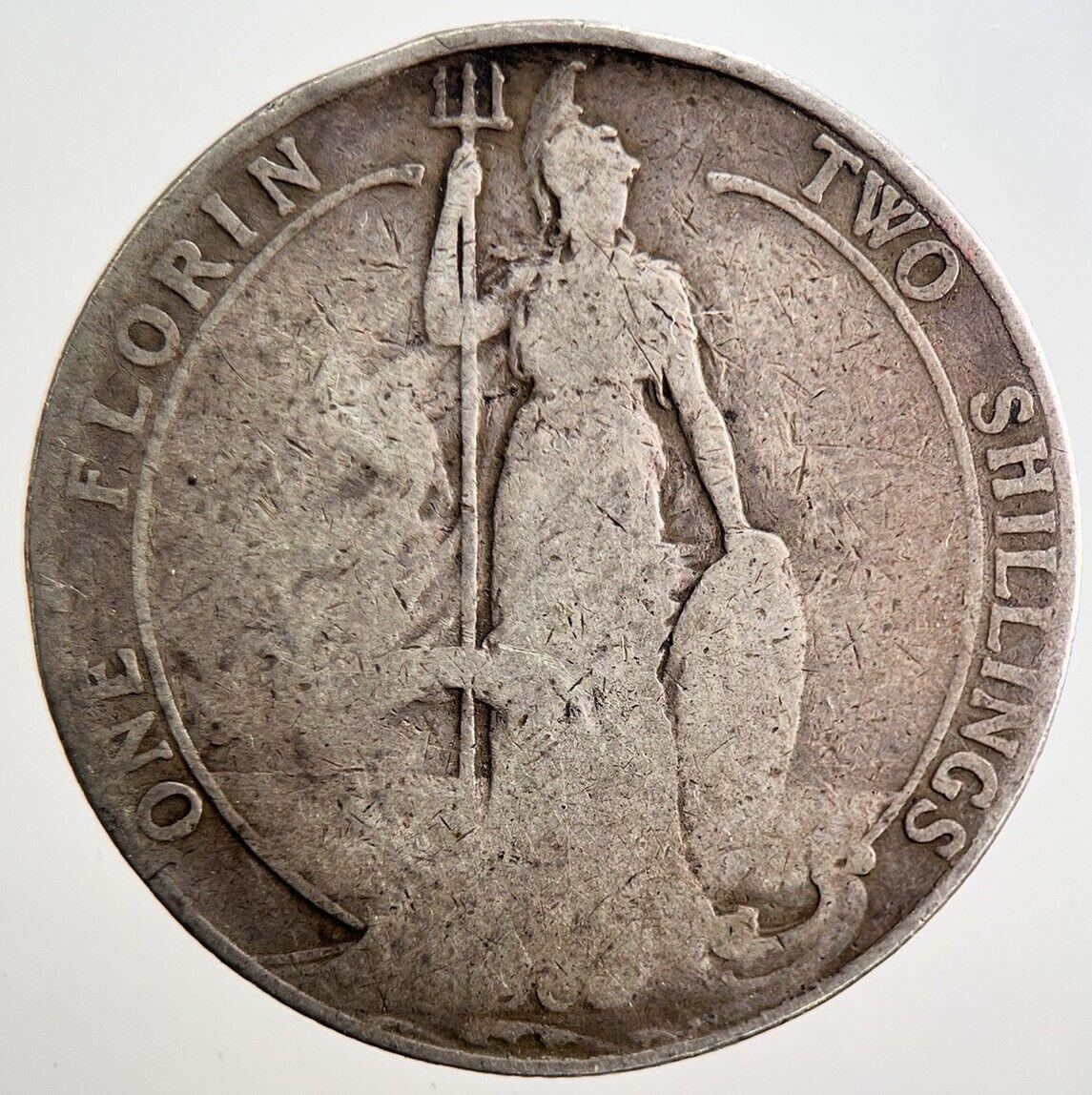 1901-1910 Edward VII Florin Silver Coin | Collectable Grade | a3156