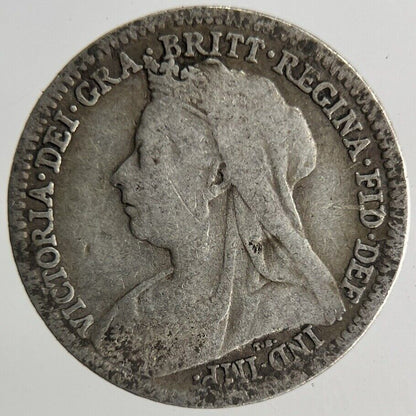 1901 Victoria Threepence Silver Coin | Collectable Grade