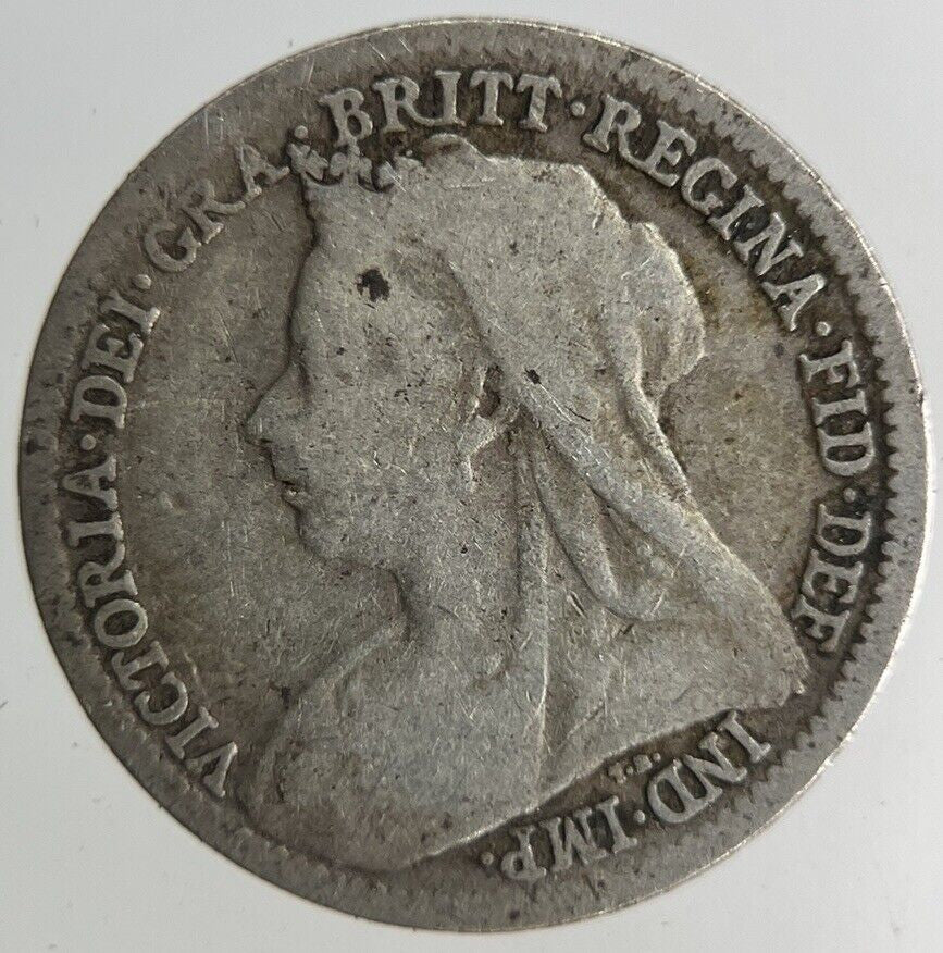 1901 Victoria Threepence Silver Coin | Collectable Grade