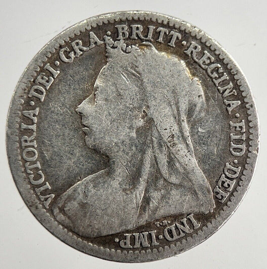 1901 Victoria Threepence Silver Coin | Collectable Grade | a8838