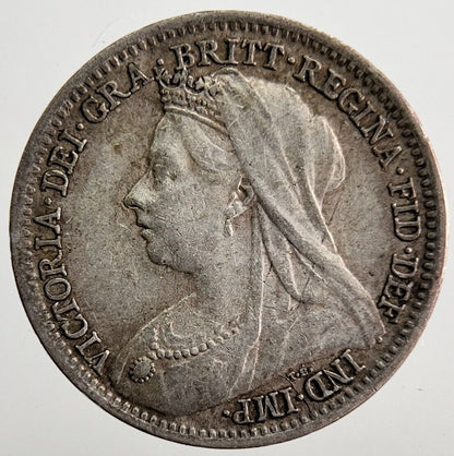 1901 Victoria Threepence Silver Coin | Very High Grade | a7216