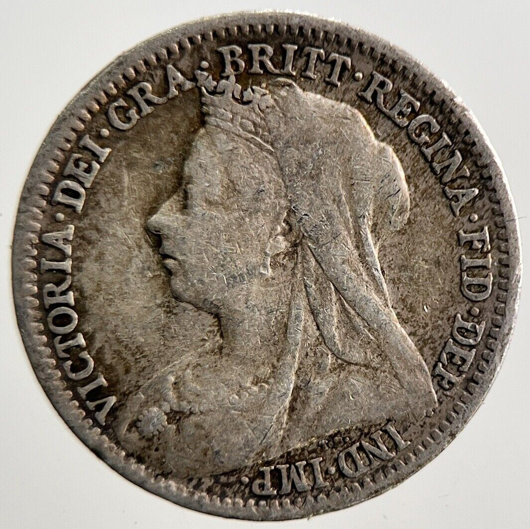 1901 Victoria Threepence Silver Coin | Collectable Grade | a3711