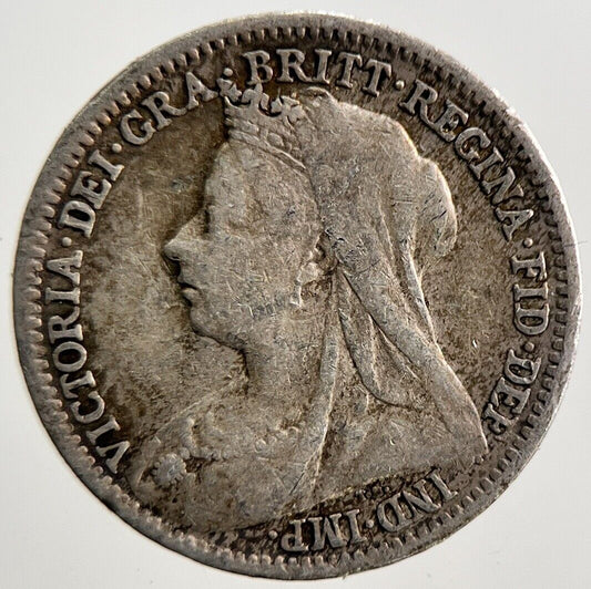 1901 Victoria Threepence Silver Coin | Collectable Grade | a3711