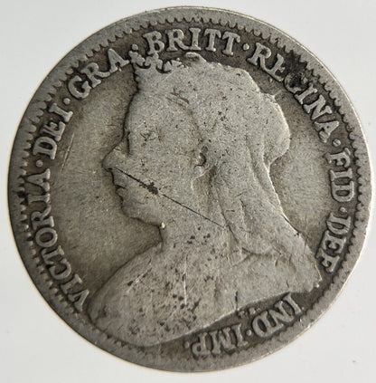 1901 Victoria Threepence Silver Coin | Collectable Grade
