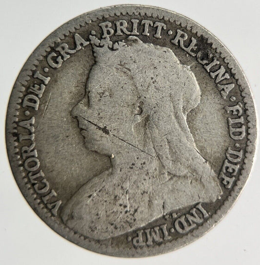 1901 Victoria Threepence Silver Coin | Collectable Grade