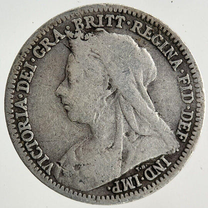 1901 Victoria Threepence Silver Coin | Fine Collectable Grade