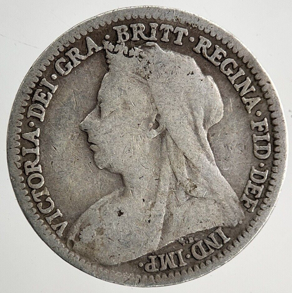 1901 Victoria Threepence Silver Coin | Collectable Grade