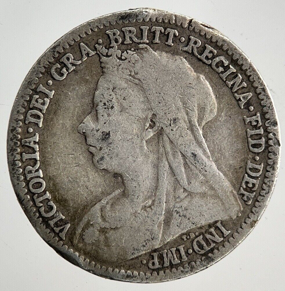 1901 Victoria Threepence Silver Coin | Collectable Grade
