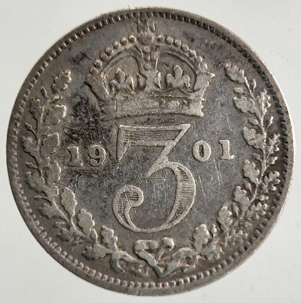 1901 Victoria Threepence Silver Coin | Collectable Grade