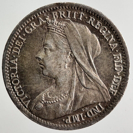 1901 Victoria Threepence Silver Coin | Very High Grade