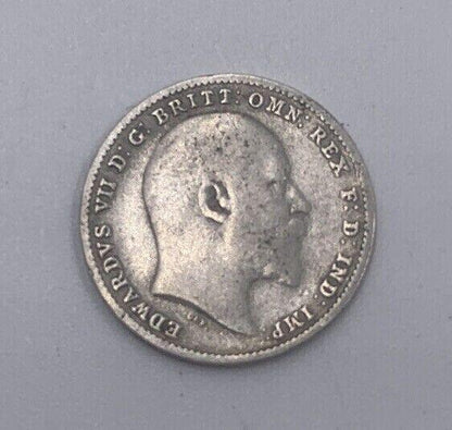 1902 Edward VII Threepence | British Silver Coin | Collectable Grade | a073