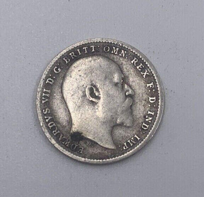 1902 Edward VII Threepence | British Silver Coin | Collectable Grade | a071