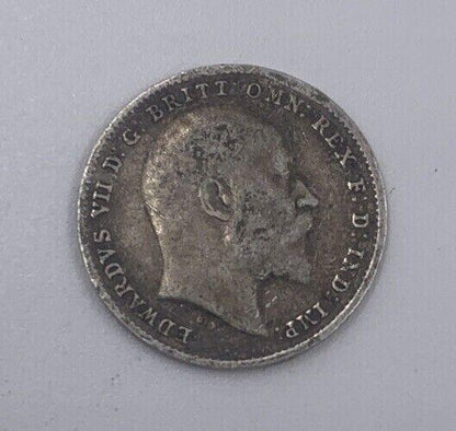 1902 Edward VII Threepence | British Silver Coin | Fine Collectable Grade | a069