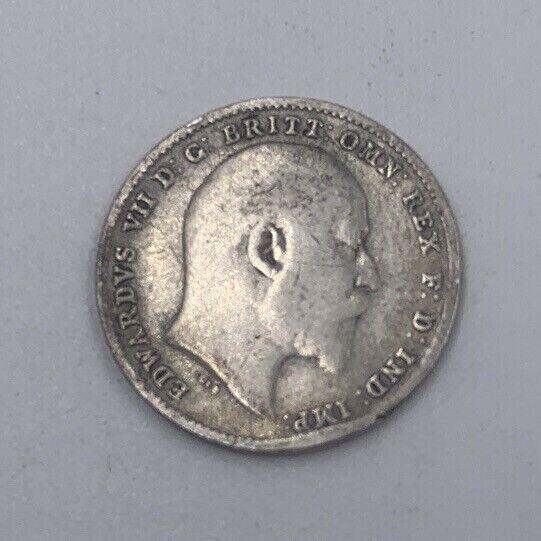 1902 Edward VII Threepence | British Silver Coin | Collectable Grade | a074