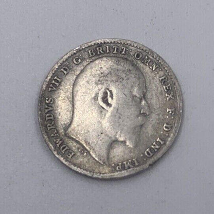 1902 Edward VII Threepence | British Silver Coin | Collectable Grade | a074