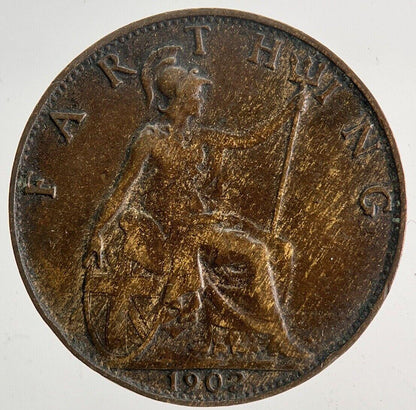 1902 Edward VII Farthing Coin | Fine Collectable Grade