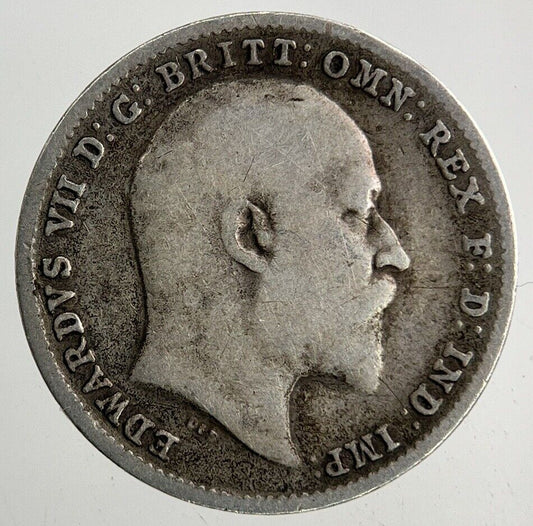 1902 Edward VII Threepence Silver Coin | Collectable Grade