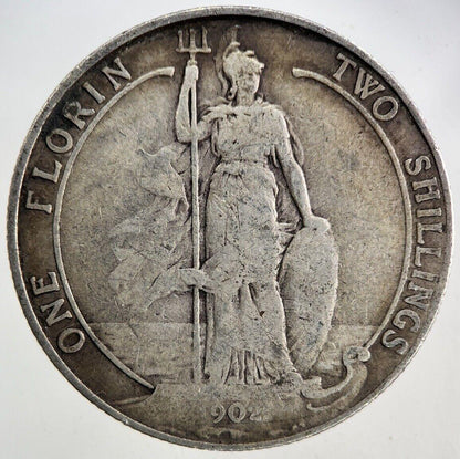 1902 Edward VII Florin Silver Coin | Fine Collectable Grade