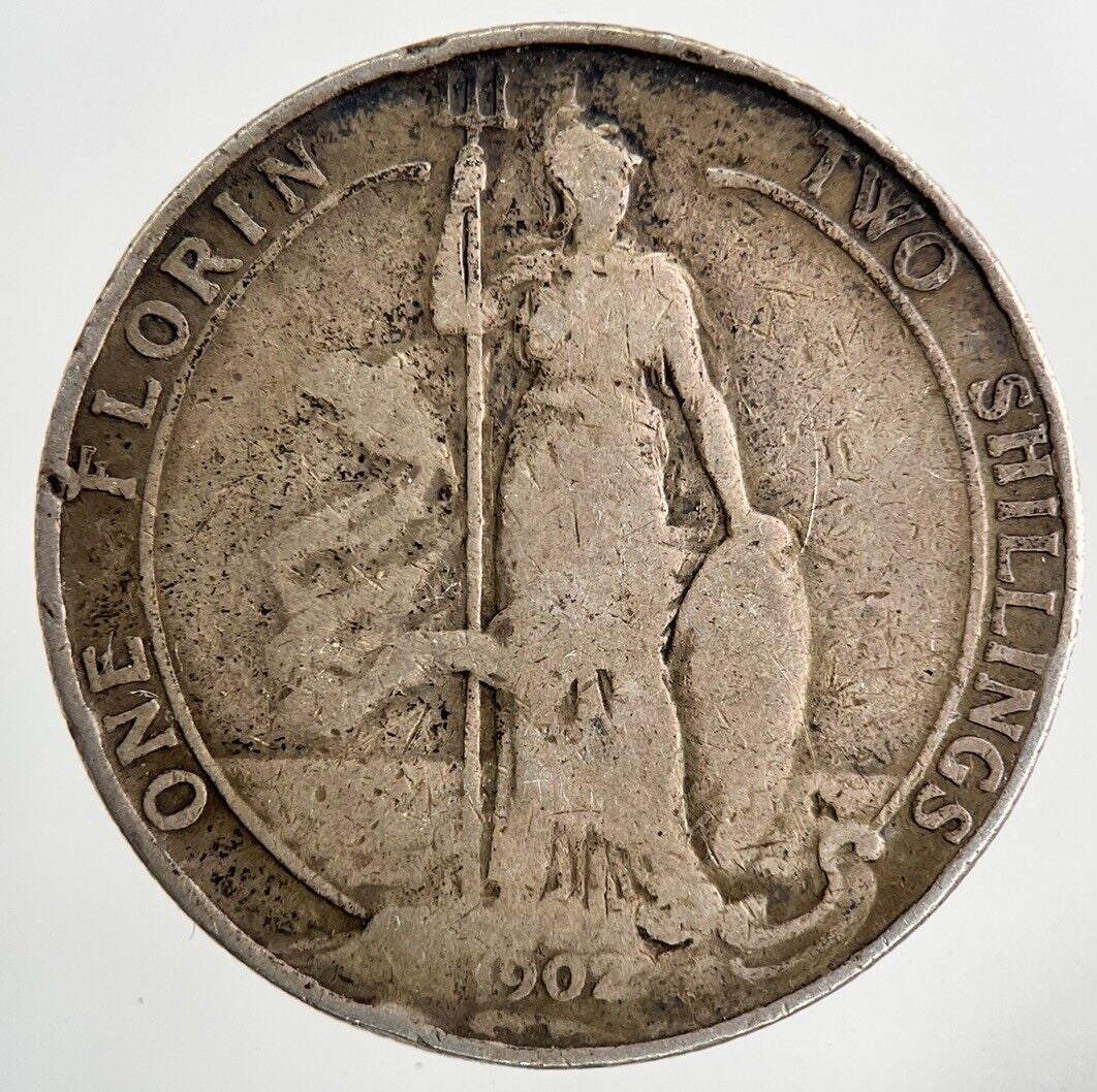 1902 Edward VII Florin Silver Coin | Fine Collectable Grade