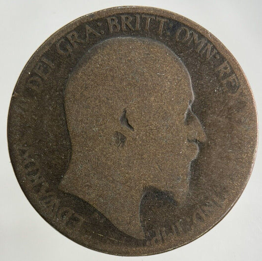 1902 Edward VII Half-Penny Coin | Fair Grade