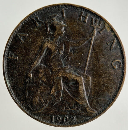 1902 Edward VII Farthing Coin | Very High Grade