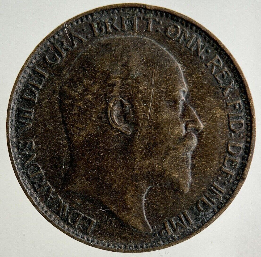 1902 Edward VII Farthing Coin | Very High Grade