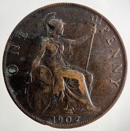 1902 Edward VII One Penny Coin | Fine Collectable Grade