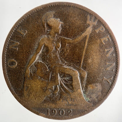 1902 Edward VII One Penny Coin | Collectable Grade