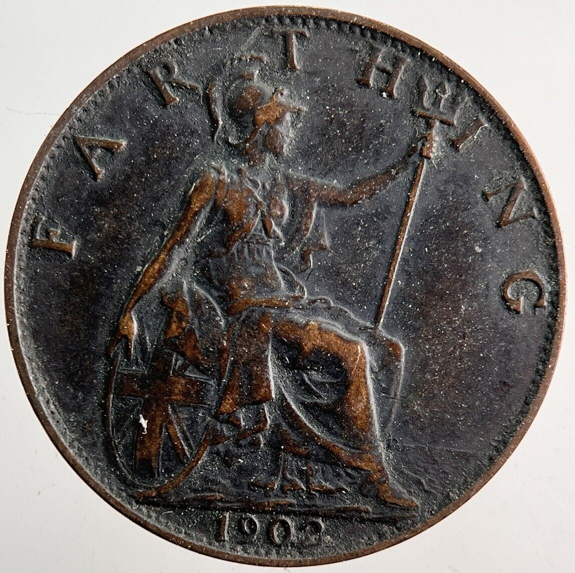 1902 Edward VII Farthing Coin | Fine Collectable Grade