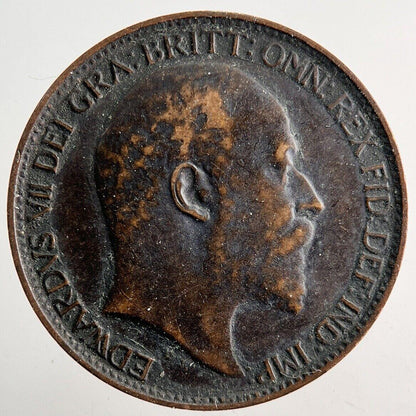 1902 Edward VII Farthing Coin | Fine Collectable Grade