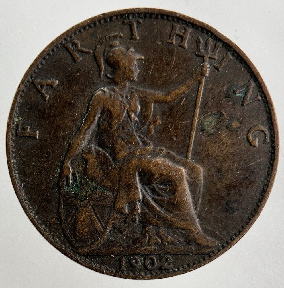 1902 Edward VII Farthing Coin | Very High Grade