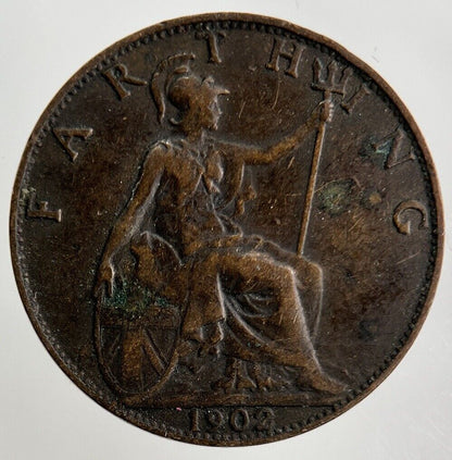1902 Edward VII Farthing Coin | Very High Grade