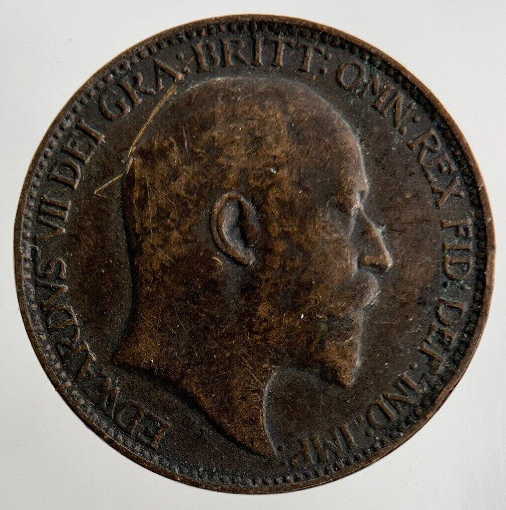 1902 Edward VII Farthing Coin | Very High Grade