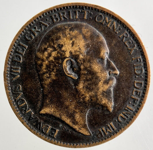 1902 Edward VII Farthing Coin | Fine Collectable Grade