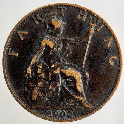 1902 Edward VII Farthing Coin | Fine Collectable Grade