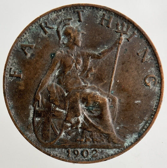 1902 Edward VII Farthing Coin | Very High Grade