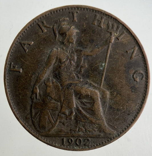 1902 Edward VII Farthing Coin | Fine Collectable Grade