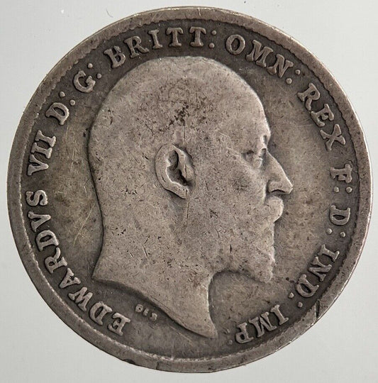 1902 Edward VII Threepence Silver Coin | Collectable Grade | a5578