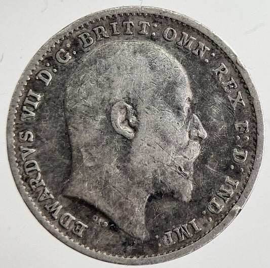 1902 Edward VII Threepence Silver Coin | Collectable Grade | a8862