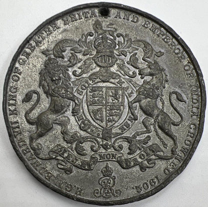 1902 Large 51mm Edward VII Coronation British Medal | Collectable Grade | a840