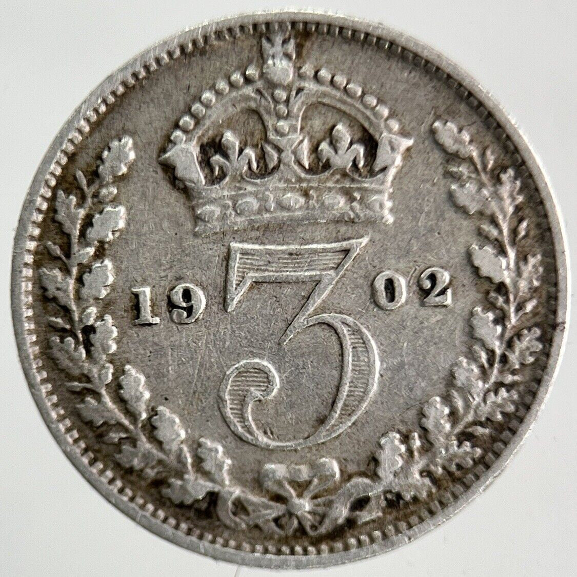 1902 Edward VII Threepence Silver Coin | Fine Collectable Grade