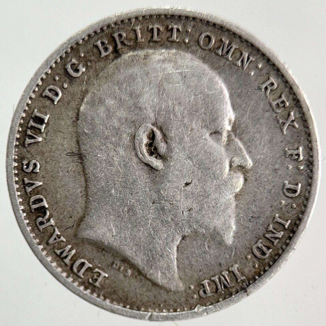 1902 Edward VII Threepence Silver Coin | Fine Collectable Grade