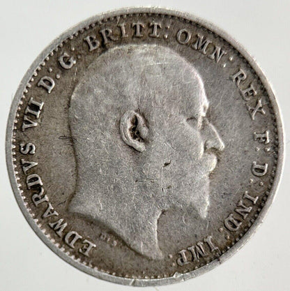 1902 Edward VII Threepence Silver Coin | Fine Collectable Grade