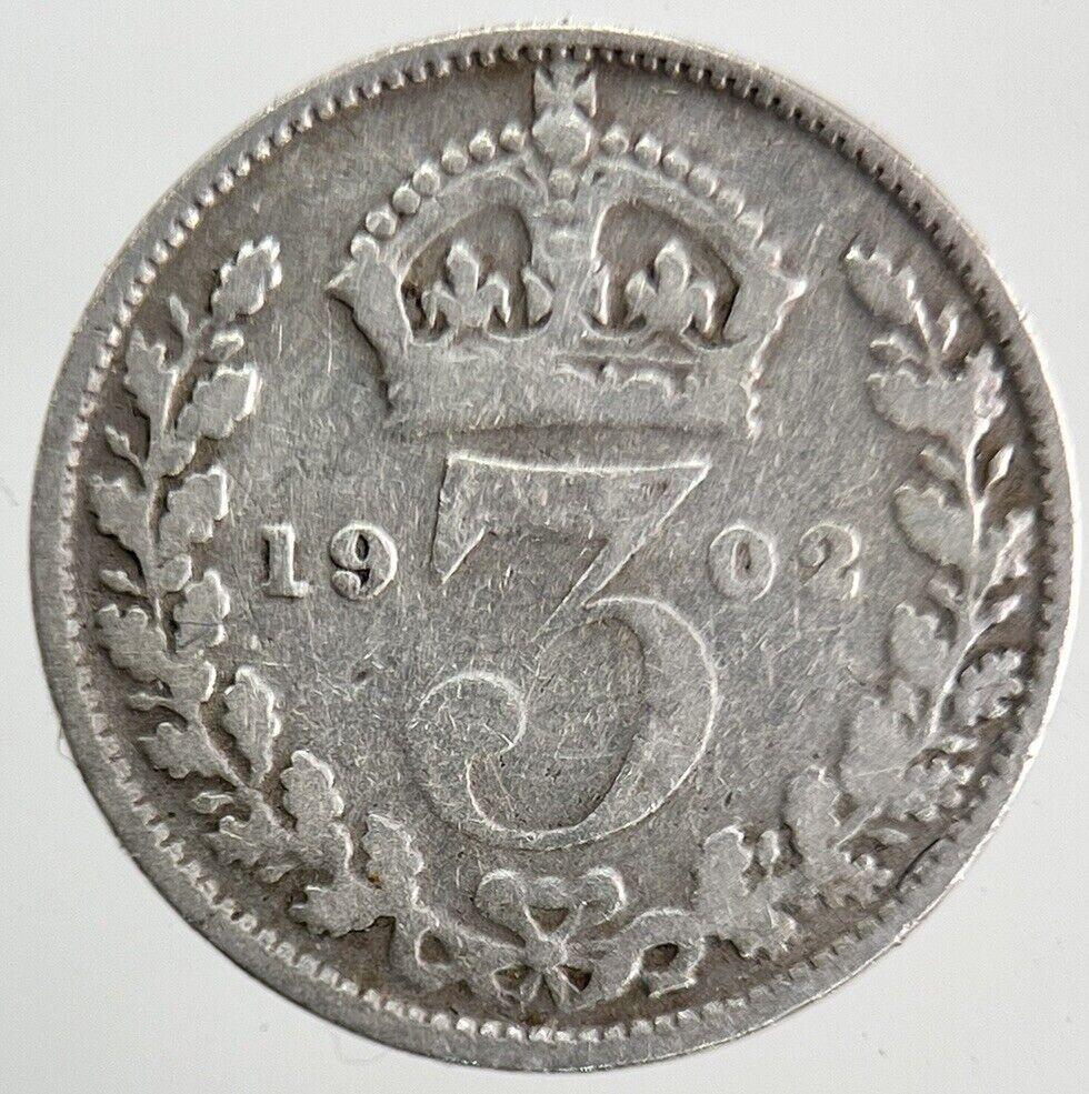 1902 Edward VII Threepence Silver Coin | Collectable Grade
