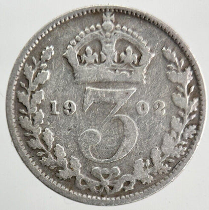 1902 Edward VII Threepence Silver Coin | Collectable Grade