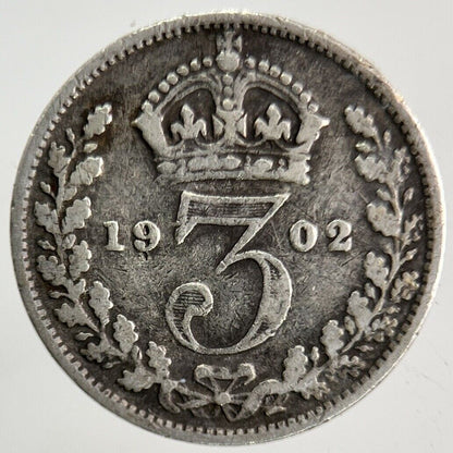 1902 Edward VII Threepence Silver Coin | Collectable Grade