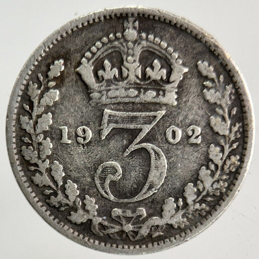 1902 Edward VII Threepence Silver Coin | Collectable Grade