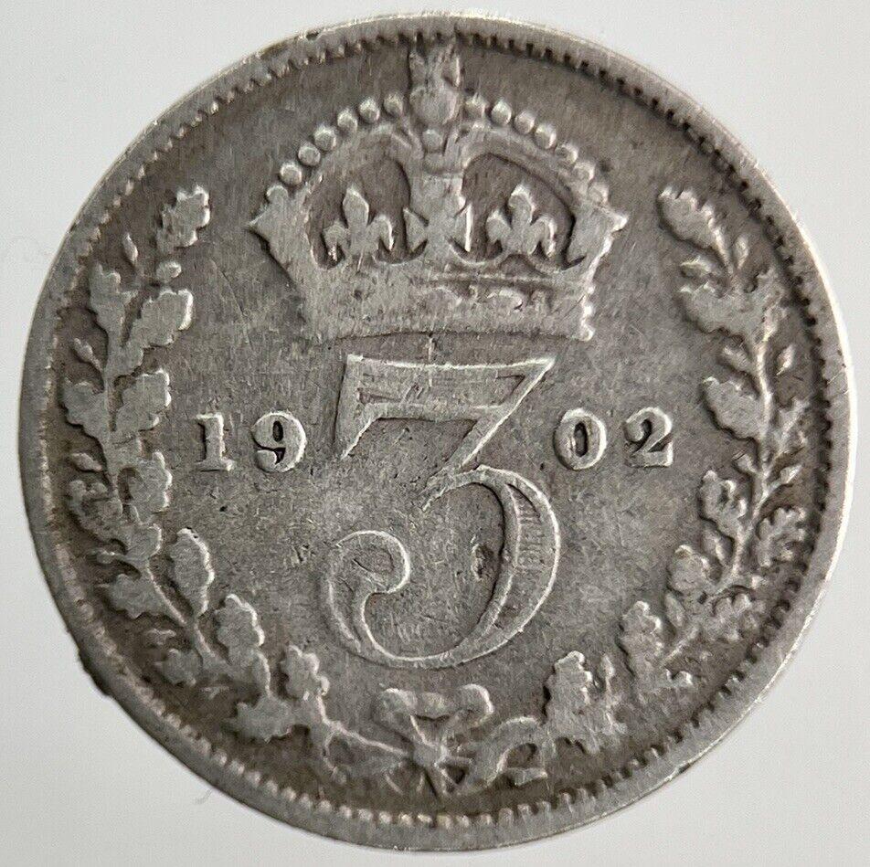1902 Edward VII Threepence Silver Coin | Collectable Grade