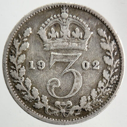 1902 Edward VII Threepence Silver Coin | Collectable Grade