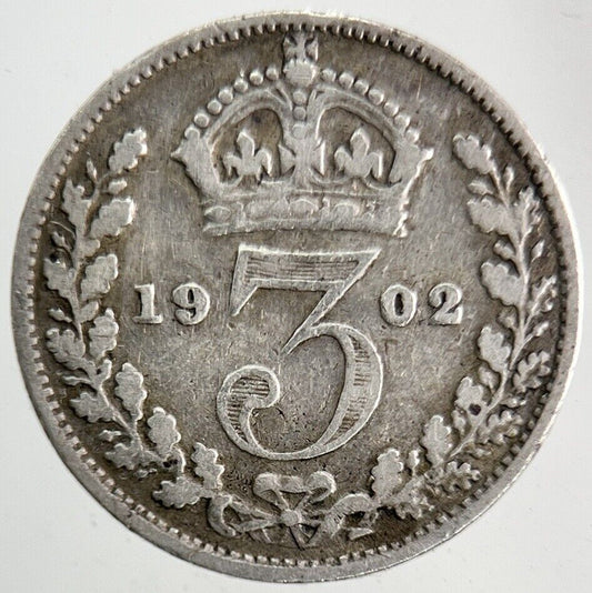 1902 Edward VII Threepence Silver Coin | Collectable Grade